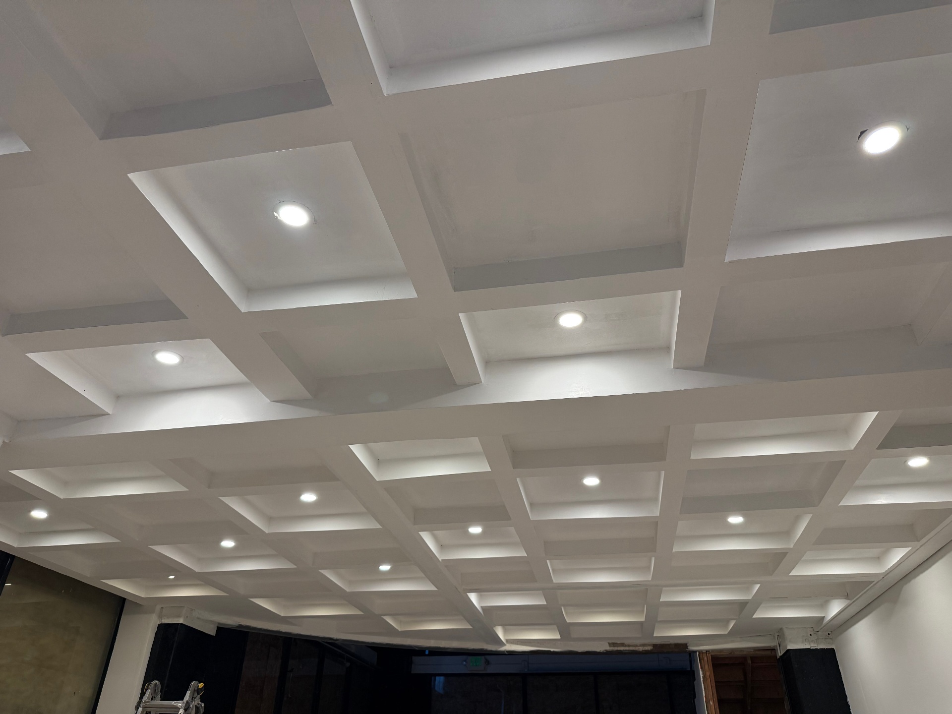 Coffered ceiling lighting design by Reld Electric